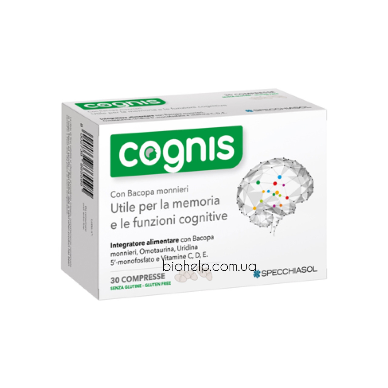 COGNIS 30CPR/Когніс — Поліпшення пам'яті та когнітивних функцій 30 капсул BX327