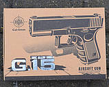 Іграшковий дитячий пістолет Глок 19 (Glock 19) Galaxy G15 метал, фото 2