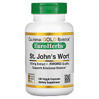 Экстракт зверобоя California GOLD Nutrition, EuroHerbs " St.John's Wort Extract" 300 мг (180 капсул)