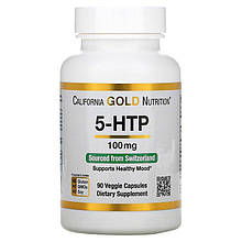 5-гідрокситриптофан California Gold Nutrition "5-HTP" 100 мг (90 капсул)
