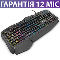 Игровая клавиатура с макросами REAL-EL Gaming 8900, USB, черная, с RGB подсветкой