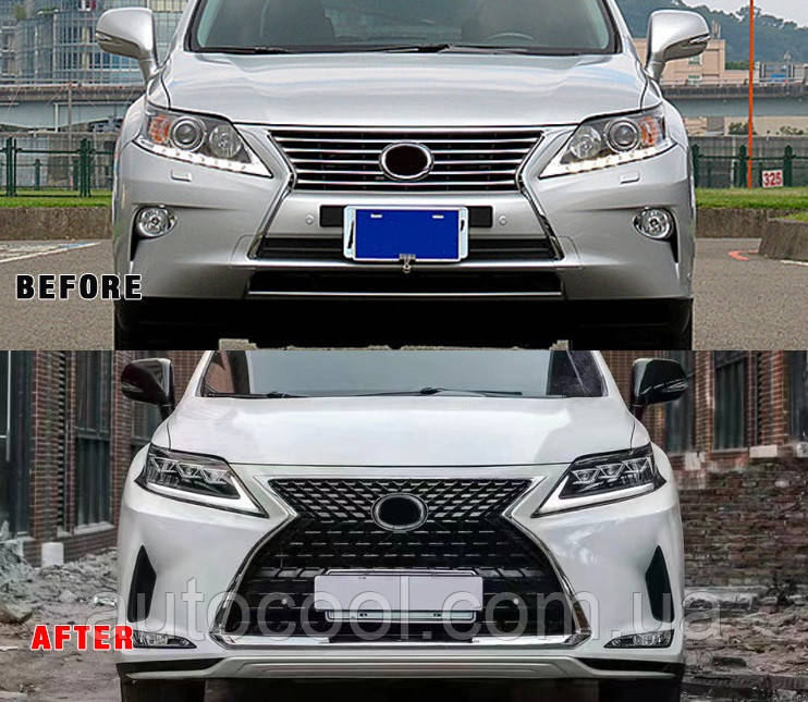 Передній бампер Lexus RX 2013-2015 р. у стилі 2020+