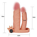 Насадка на член Add 1 Vibrating Double Penis Sleeve, фото 5