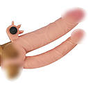 Насадка на член Add 1 Vibrating Double Penis Sleeve, фото 4