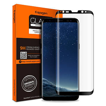 Захисне скло Spigen для Samsung S8 GLAS.tR Full Cover (565GL21777)