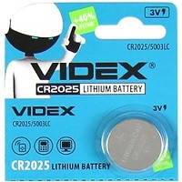 Батарейка CR2025 літієва 3V Videx