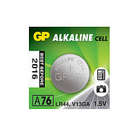 Батарейка AG13 алкалайнова LR44 А76 1.5V GP