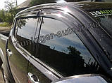 Дефлектори вікон вітровики Mitsubishi L-200 2005-2015 (HIC/Тайвань), фото 6