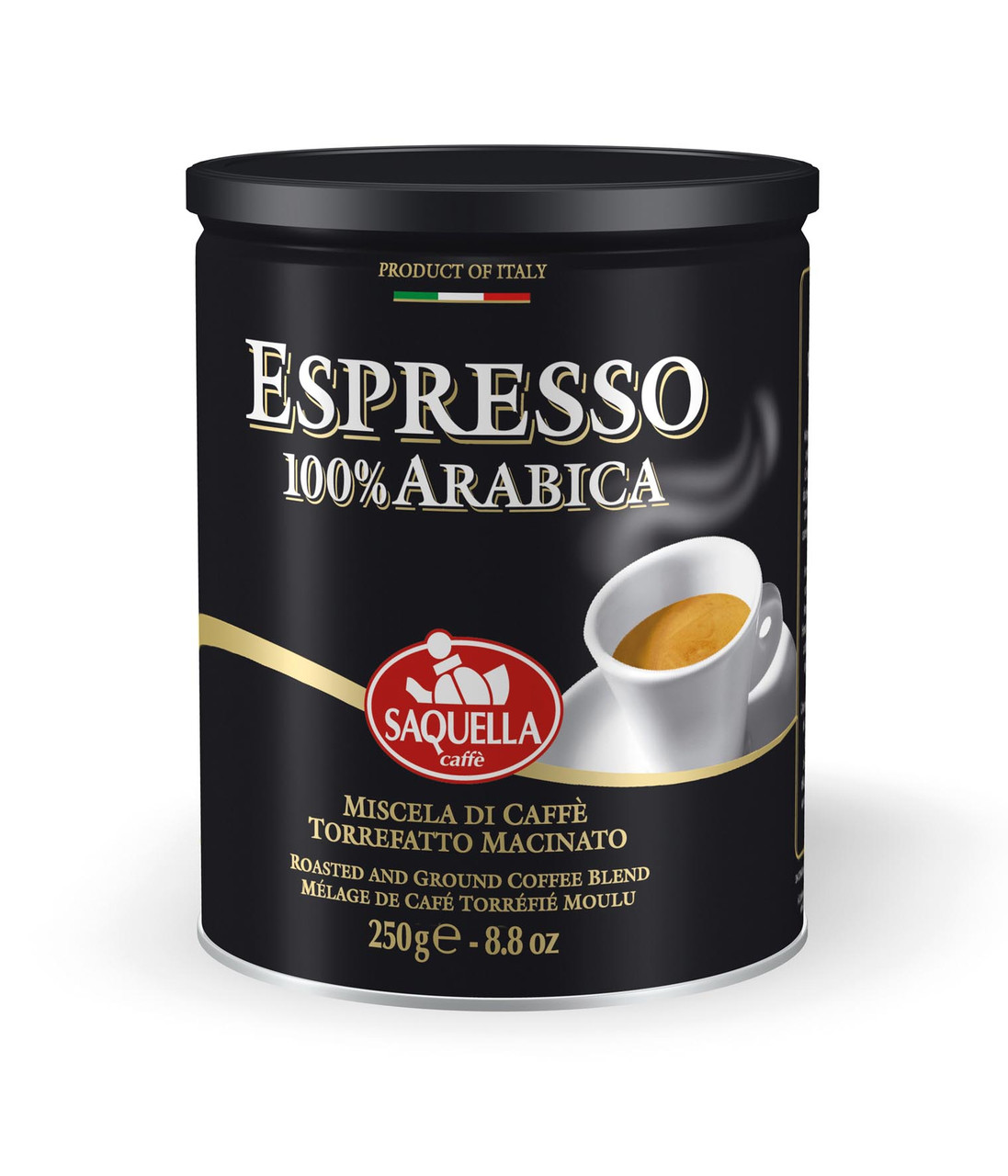 SAQUELLA Кава мелена ESPRESSO 100% ARABICA 250г