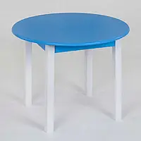 Детский столик круглый 60 цвет голубой высота 48 "ИГРУША"