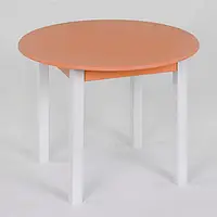 Детский столик круглый 60 цвет оранжевый высота 48 см "ИГРУША"