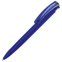 Ручка шариковая с покрытием soft-touch "TRINITY K" для брендирования, печати логотипа Тёмно-синий