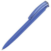 Ручка шариковая с покрытием soft-touch "TRINITY K" для брендирования, печати логотипа Синий