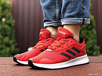Мужские кроссовки демисезонные Adidas Адидас Сетка Красные с белым Размер 44 (28,2см)