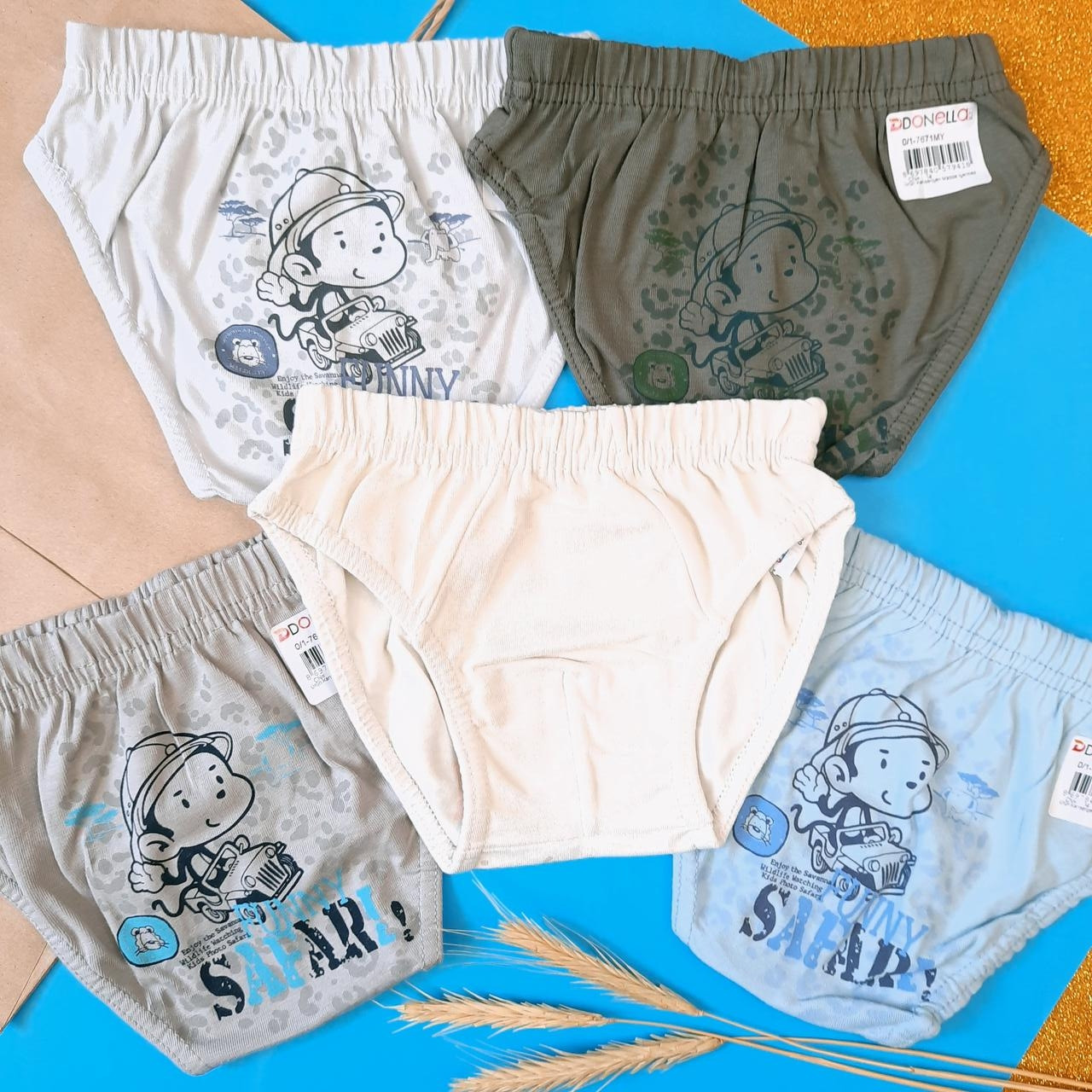 Трусики для хлопчика донелла від 4 до 5 років Donella  5шт набір труси дитячі для хлопчиків нижня білизна, фото 1