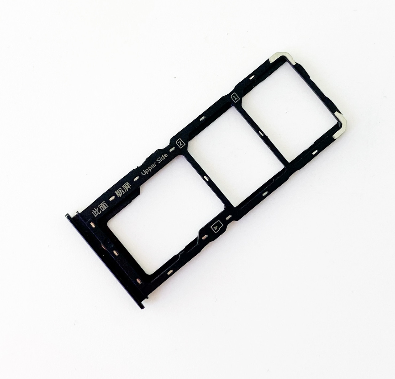 Слот Sim-карти і карти пам'яті для Vivo Y91C 2020/Y91i/Y93/Y93s/Y93st/Y95, чорний, на дві Sim-карти