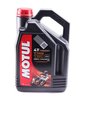Масло моторного Motul 10W60 4T 7100 (4L) MA2 100% Synthetic (104101), фото 2