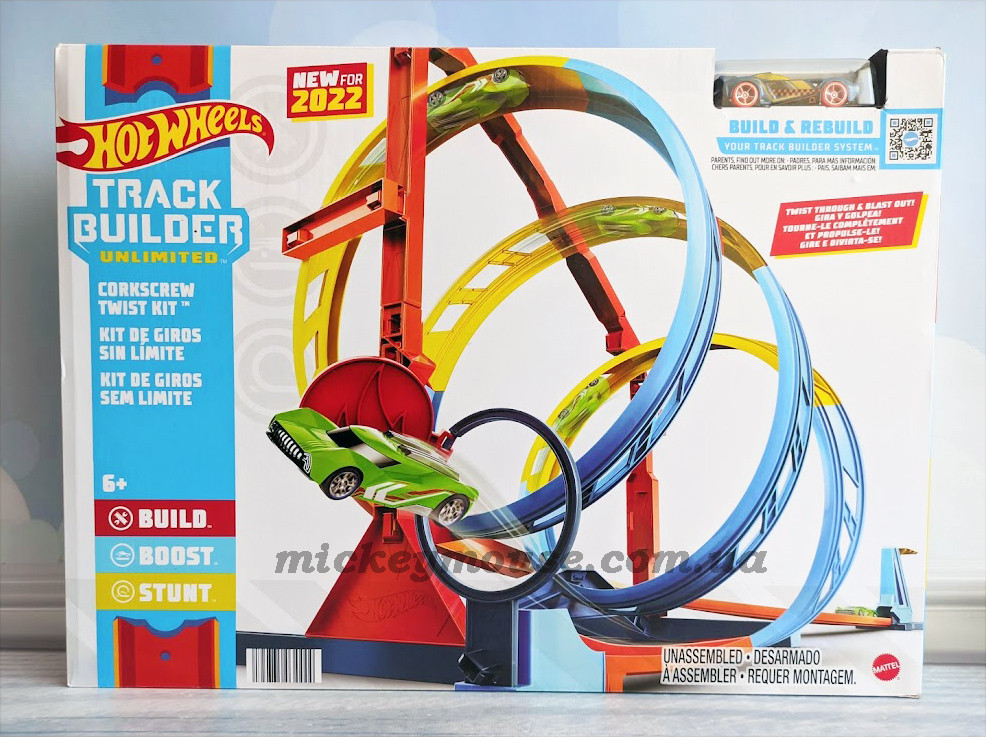 Трек Хот Вілс Епічна петля Hot Wheels Track Builder Unlimited Corkscrew Twist Kit HDX79