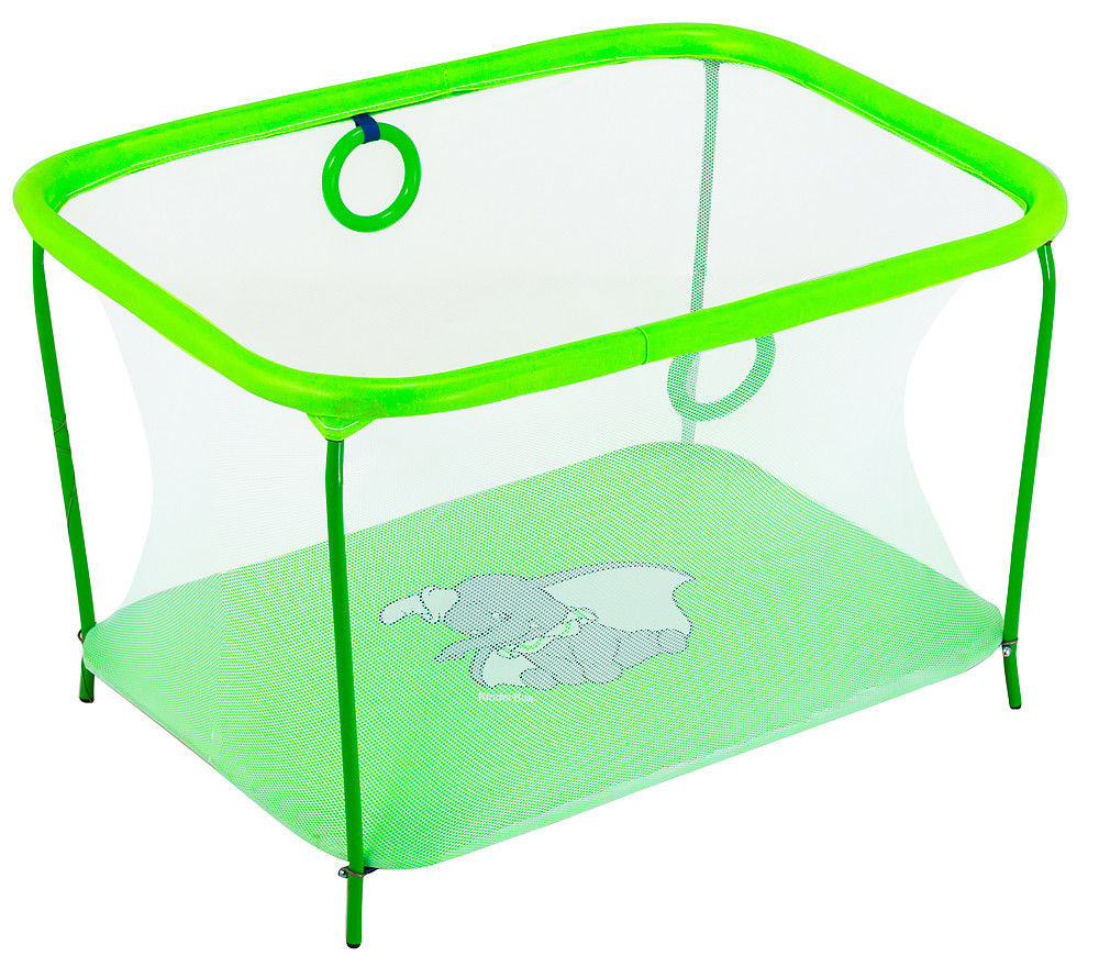 Манеж Qvatro LUX-02 дрібна сітка зелений (слон dumbo), фото 1
