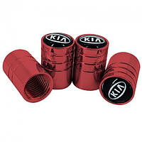 Захисні ковпачки на ніпель для Кіа Alitek Long Red Kia, 4 шт.