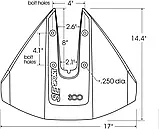 Гидрокрыло для човнової мотора SE sport 300 л. с., фото 4