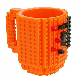 Кружка-конструктор Lego 350мл универсальное, orange