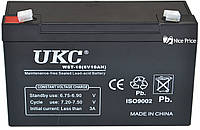 Свинцово-кислотный аккумулятор батарея UKC WST-10 6V 10A (2709)