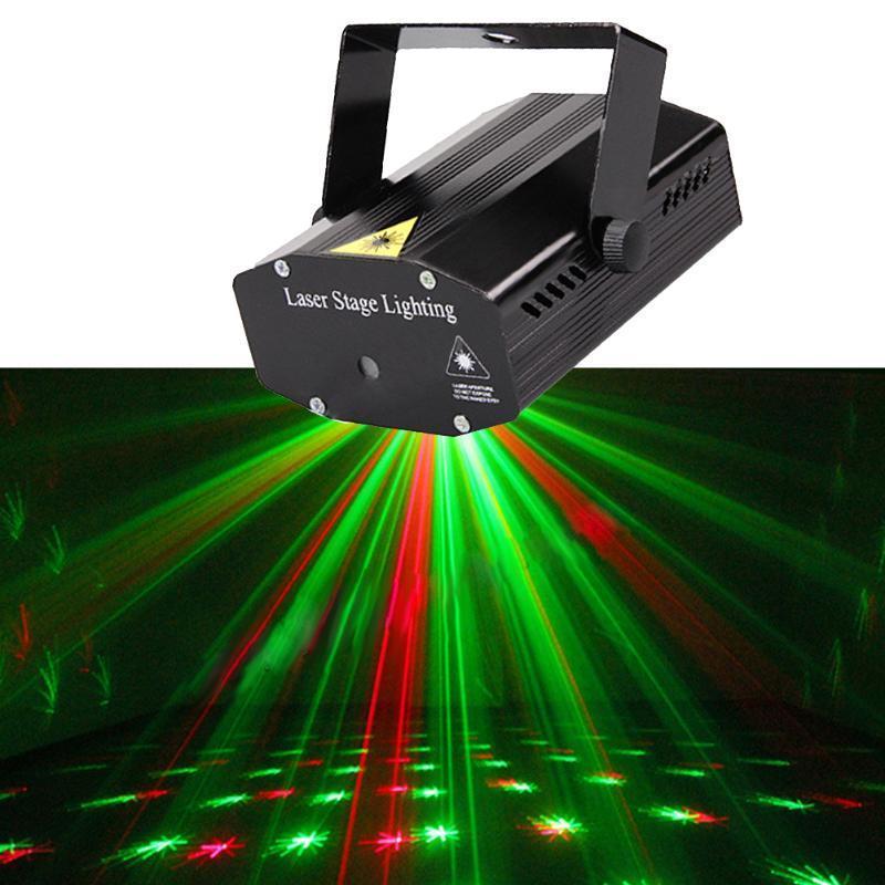 Лазерный проектор, стробоскоп, диско лазер UKC HJ08 4 в 1 c триногой Black (4053) - фото 2 - id-p1598429229