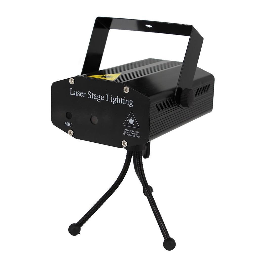 Лазерный проектор, стробоскоп, диско лазер UKC HJ08 4 в 1 c триногой Black (4053) - фото 7 - id-p1598429229