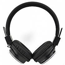 Беспроводные Bluetooth наушники c функцией плеера и FM NIA Q8-851S Black (13648), фото 4