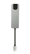 Мультипортовая док-станция BYL-2007 5 в 1 USB Type C - (PD/USD/HDMI/RJ-45) (6910), фото 4
