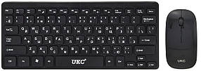Беспроводная русская мини клавиатура и мышка UKC KM901 Black (2549)
