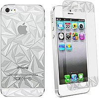 Защитная пленка 3D Diamond для iPhone 5G/5S (передняя и задняя)