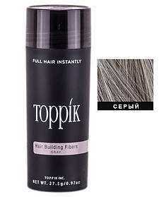 Кератиновый загуститель для волос Toppik (для маскировки залысин) 27,5г (для седых волос)