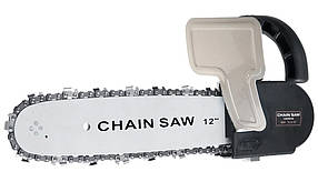 Насадка цепная пила на угловую шлифмашинку (Болгарку) звездочка M10/M14