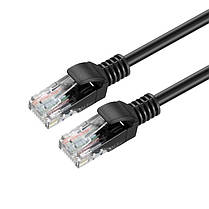 Патчкорд, витая пара для интернета (LAN кабель) RJ45 CAT5 3 метра Black (6431), фото 4