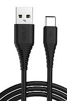 Кабель Golf USB - Type C GC-64T 3A 1 метр Black (90742)