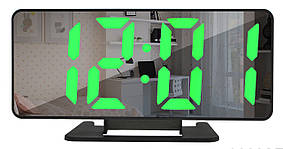 Зеркальные LED часы с будильником и термометром VST-888 (большие цифры) (зеленная подсветка) (7495)