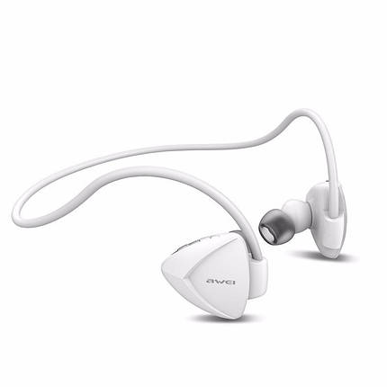 Спортивні Bluetooth навушники Awei A840BL з NFC White (5582), фото 1