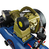 Компресор INTERTOOL PT-0040 (200 л, 10 HP, 7,5 кВт, 380 В, 8 атм, 1050 л/хв, 3 циліндри), фото 10