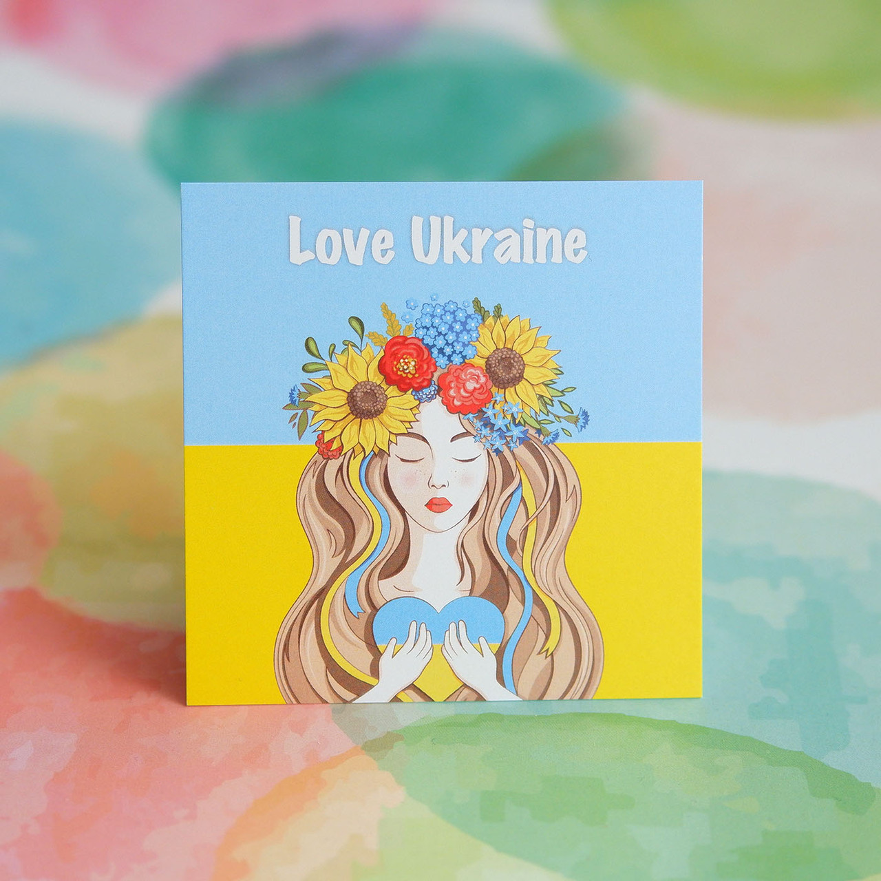 Листівка "Love ukraine" 80х80мм