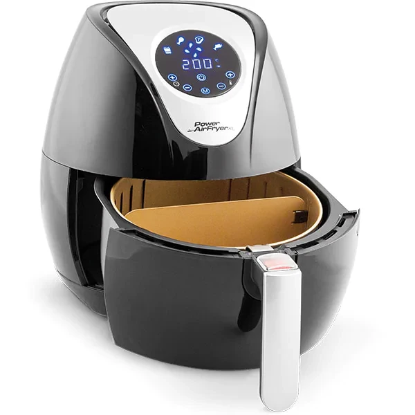 Фритюрниця MEDIASHOP Power Air Fryer M14263, 0,8 кг, 1350 Вт, чорно-срібляста