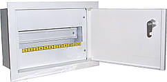 Щит освітлення ЩО-А-В-12 металевий на 12 модулів врізний із замком