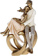 Декоративная статуэтка "Влюблённые Сердца" 16х8.5х23.5см, полистоун