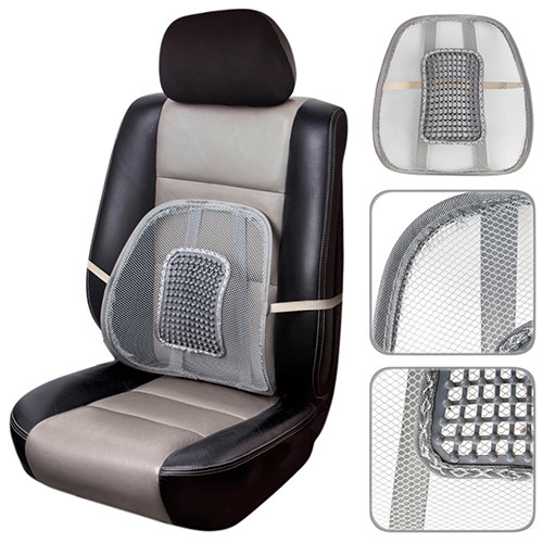 Підставка для спини каркасна (подушка на спинку крісла авто) R22557 сіра (MPH019823)