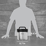 Термос для еды STANLEY ADVENTURE STAY HOT CAMP CROCK 3QT / 2.8 литра Stainless Steel Shale Стенлі Класік, фото 5