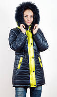 Куртка-парка зимняя для девочки с натуральным мехом (36-44рр)