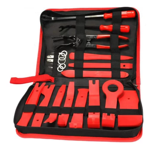 Універсальний набір інструментів для розбирання салону автомобіля та зняття обшивки автомобіля 19в1 - фото 1 - id-p1598515318