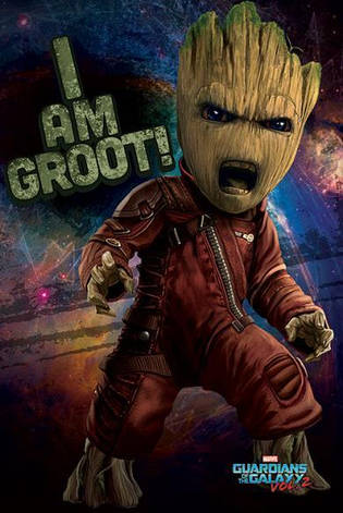 Постер "Guardians Of The Galaxy Vol. 2 (Angry Groot)" 61 x 91,5 см, фото 2