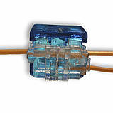 З’єднувач проводів В-тип (двосторонній, 2 дроти 0,4 ... 0,7 мм), синій, фото 2